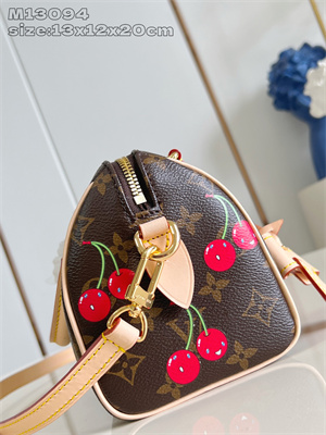 L.V x TM Speedy Bandoulière 20 Monogram cherry coated canvas M13094