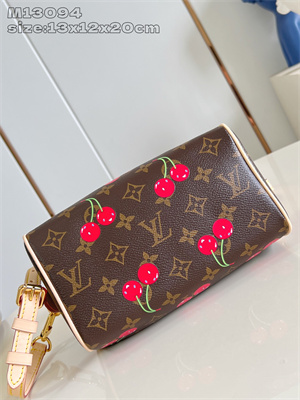 L.V x TM Speedy Bandoulière 20 Monogram cherry coated canvas M13094