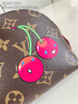 LV x TM Cosmetic Pouch PM Monogram Canvas With Cherry M13766