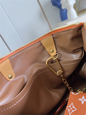 L.V Speedy P9 Bandoulière 30 Monogram Soft Calfskin Orange