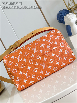 L.V Speedy P9 Bandoulière 30 Monogram Soft Calfskin Orange