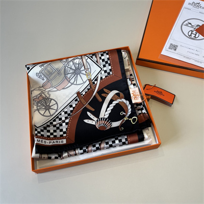Hermes Square Silk Scarf 38552