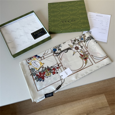 Gucci Square Silk Scarf 38557
