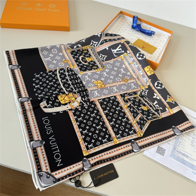 LV Square Silk Scarf 38562