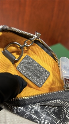 Goyard Key Pouch coin purse Goyardine Canvas & Chevroches Calfskin Grey