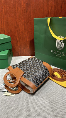Goyard Beluga Mini Bag Goyardine Canvas & Chevroches Calfskin Black &Tan