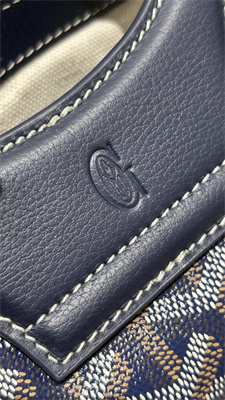 Goyard Beluga Mini Bag Goyardine Canvas & Chevroches Calfskin Navy Blue
