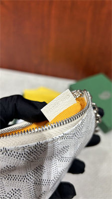 Goyard Key Pouch coin purse Goyardine Canvas & Chevroches Calfskin White
