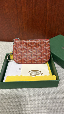 Goyard Key Pouch coin purse Goyardine Canvas & Chevroches Calfskin Red