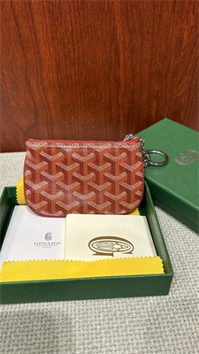 Goyard Key Pouch coin purse Goyardine Canvas & Chevroches Calfskin Red