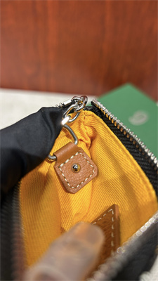 Goyard Key Pouch coin purse Goyardine Canvas & Chevroches Calfskin Black&Tan