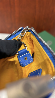 Goyard Key Pouch coin purse Goyardine Canvas & Chevroches Calfskin Sky Blue