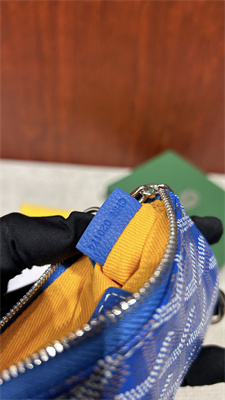 Goyard Key Pouch coin purse Goyardine Canvas & Chevroches Calfskin Sky Blue