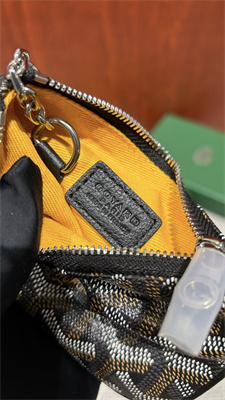 Goyard Key Pouch coin purse Goyardine Canvas & Chevroches Calfskin Black