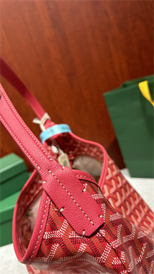 Goyard Bohème Hobo Bag Goyardine Canvas & Chevroches Calfskin Fuchsia