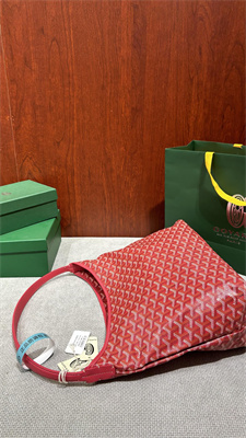 Goyard Bohème Hobo Bag Goyardine Canvas & Chevroches Calfskin Fuchsia