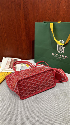 Goyard Anjou Mini Bag Chevroches Calfskin & Goyardine Canvas Fuchsia