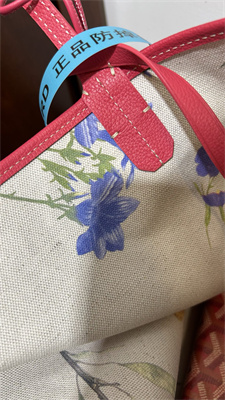 Goyard Saint Louis GM Bag In Goyardine Canvas & Chevroches Calfskin Fuchsia