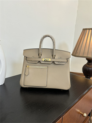 Birkin Colormatic Bag Swift Leather 25/30 Gold/Silver Hardware In Trench Color HS