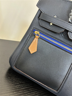 Birkin Colormatic Bag Swift Leather 25/30 Gold/Silver Hardware In Bleu Marine, Black, Chai, Gold and Etoupe Color HS