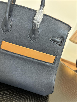 Birkin Colormatic Bag Swift Leather 25/30 Gold/Silver Hardware In Bleu Marine, Black, Chai, Gold and Etoupe Color HS