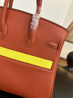 Birkin Colormatic Bag Swift Leather 25/30 Gold/Silver Hardware In CUIVRE, NATA, LIME, BLEU BRUME & CHAI Color HS