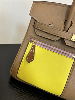 Birkin Colormatic Bag Swift Leather 25/30 Gold/Silver Hardware In CHAI, LIME, MAUVE SYLVESTRE, BLEU BRUME, CASSIS & NATA Color HS