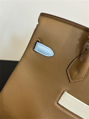 Birkin Colormatic Bag Swift Leather 25/30 Gold/Silver Hardware In CHAI, LIME, MAUVE SYLVESTRE, BLEU BRUME, CASSIS & NATA Color HS