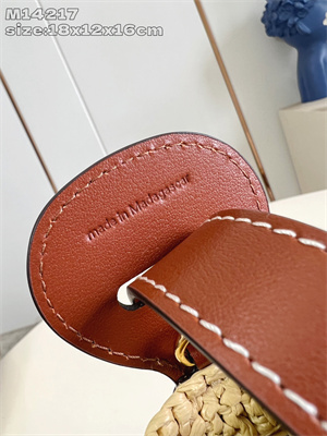 LV All In BB Raffia &Brown Leather M14217