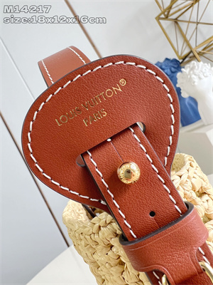 LV All In BB Raffia &Brown Leather M14217