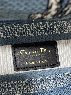 CD Medium Lady D-Lite Bag  Embroidery Blue