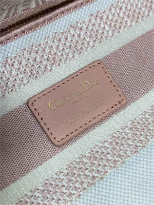 CD Medium Lady D-Lite Bag  Embroidery Pink