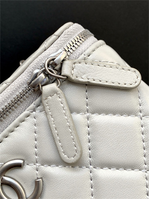 Chanel Vanity Case Lambskin & Silver-Tone Metal Grey AP3940