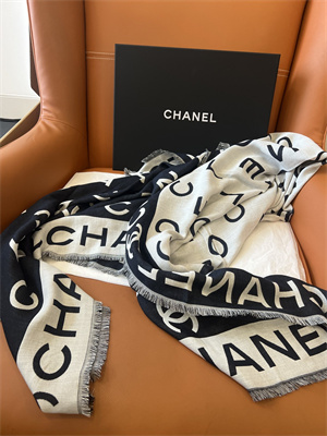 Chanel Wool/Cashmere/Silk Scarf/Shawl 38936
