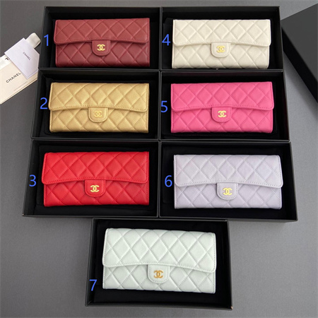 Chanel Long Wallet Grained Calfskin A80758