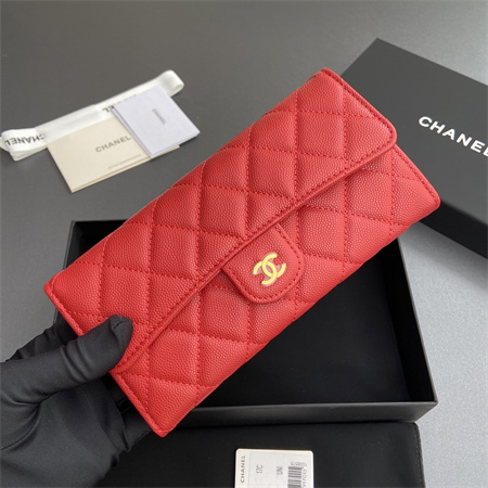 Chanel Long Wallet Grained Calfskin A80758