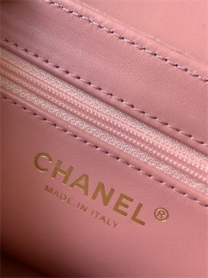 Cha.nel Mini Shopping Bag Kelly Bag Velvet Gold-Tone Metal Pink AS4416