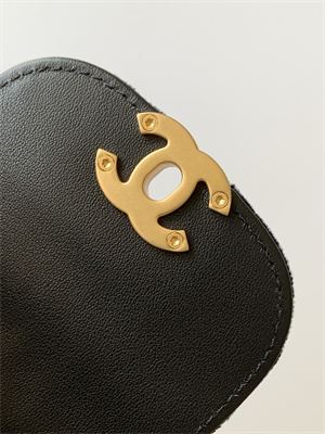 Cha.nel Mini Shopping Bag Kelly Bag Velvet Gold-Tone Metal Black AS4416