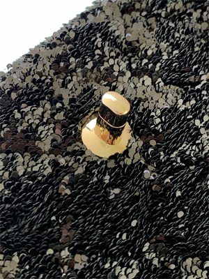 Chanel Mini Flap Bag Sequins & Gold-Tone Metal Black AS4298