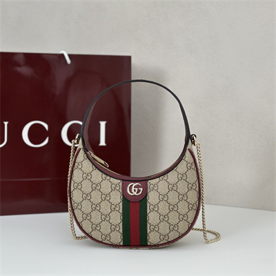 Gucci Ophidia GG Small shoulder bag GG Monogram Canvas Burgundy 838463