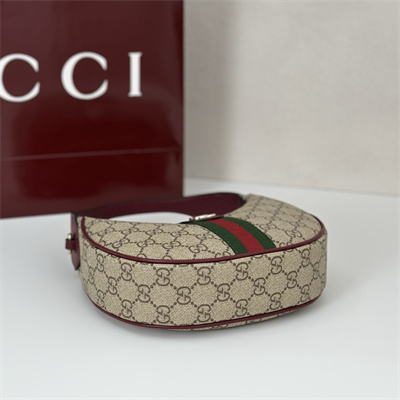 Gucci Ophidia GG Small shoulder bag GG Monogram Canvas Burgundy 838463