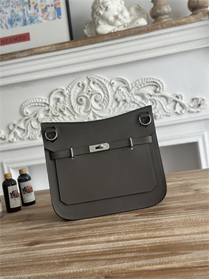 Hermes Jypsiere Togo Leather Silver Tone Metal Etain Color HS