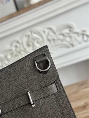 Hermes Jypsiere Togo Leather Silver Tone Metal Etain Color HS