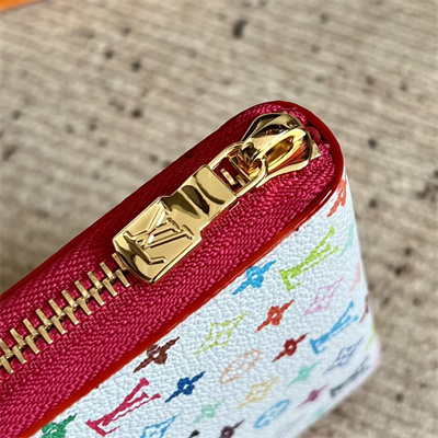 LV xTM Zippy Coin Purse Monogram Canvas White Colorful M13409