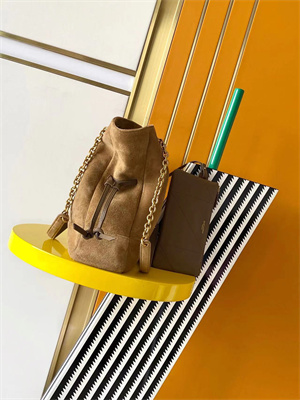 Y.S.L Jamie Shopping Bag Small In Suede Brown Color