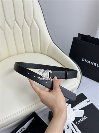 Chanel Belts In Calfskin 30MM In Black Gold/Silver Hardware