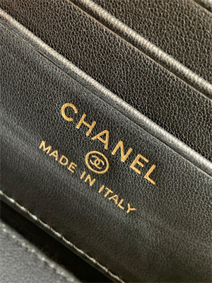Chanel Long Vanity With Chain Grained Calfskin & Gold-Tone Metal Black AP4933