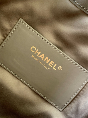 Chanel 25 Small Handbag Suede Gold Tone Metal Taupe AS5293