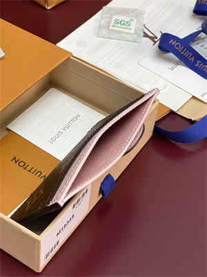 L.V Card Holder Vivienne Monogram Canvas Snowy Pearl/Blue Frost M15345