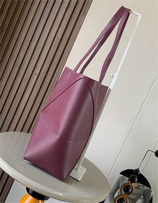 Loewe Medium Puzzle Fold Tote In Shinny Calfskin